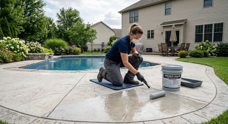 Concrete Deck Sealing in Alpharetta, GA