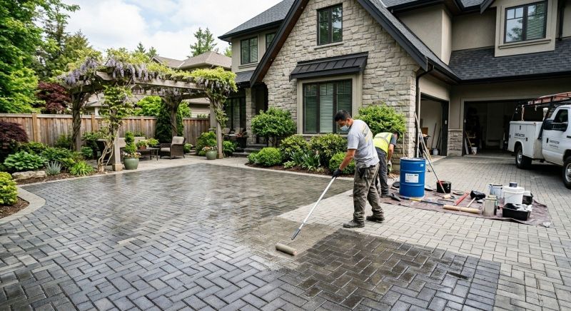 Courtyard Sealing in Puyallup, WA